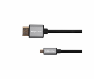 Kabel Kruger&Matz HDMI Micro - HDMI 1.8m czarny (KM1238)