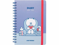 Line Friends Line Friends - Kalendarz / Planner 2020/2021 A5