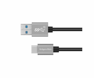 Kabel USB Kruger&Matz USB-A - USB-C 0.5 m Czarny (KM1262)