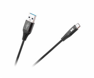 Kabel USB Rebel USB-A - USB-C 0.5 m Czarny (RB-6001-050-B)