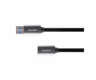 Kabel USB Kruger&Matz USB-A - USB-A 1 m Czarny (KM0336)