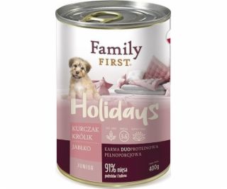 FAMILY FIRST Holidays Junior Chicken rabbit jablko - Wet ...