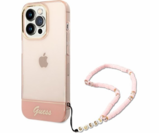 Pouzdro Guess GUHCP14LHGCOHP Apple iPhone 14 Pro růžové/r...