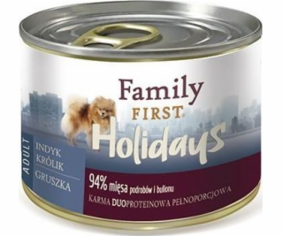 FAMILY FIRST Small Turkey rabbit pear - Wet dog food - 200 g