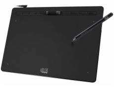 Adesso CYBERTABLET K12/ grafický tablet 12” x 7”/ 8192 urovní tlaku/ 8 programovatelných tlačítek/ scroll koliesko/ USB-