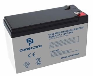 Baterie Conexpro AGM-12-7.2 VRLA AGM 12V/7,2Ah, F2 