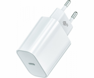 Ładowarka sieciowa USB C 20W biała