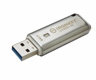 KINGSTON 64GB IronKey Locker Plus 50 AES Encrypted, USBto...