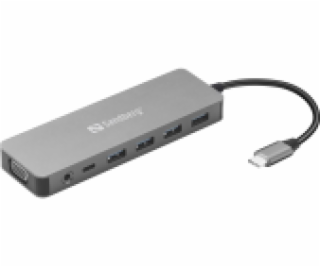 Sandberg USB-C Travel Dock, cestovní dokovací stanice13-v...