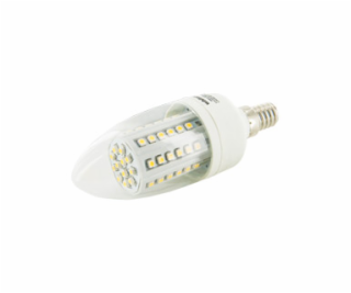 WE LED žárovka 60xSMD 3,5W E14 teplá bílá–svíčkC35