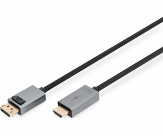 Kábel adaptér DisplayPort - HDMI 4K 30Hz DP/HDMI M/M 3m