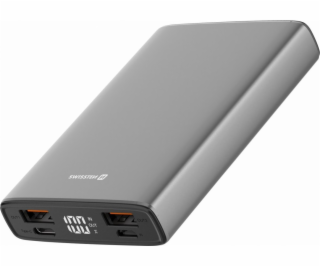 Powerbank Swissten Aluminum 10000 mAh Szary