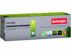 BIO Activejet ATH-36NB toner pre HP Canon printers Replacement HP 36A CB436A Canon CRG-713; Supreme; 2000 pages; black. ECO Toner.