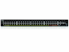 Zyxel XGS2220-54HP, L3 Access Switch, 600W PoE, 40xPoE+/10xPoE++, 48x1G RJ45 2x10mG RJ45, 4x10G SFP+ Uplink, incl. 1 yr 