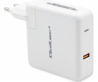 Qoltec Charger Gan Fast 108W 5-20V | 3-4.7a | USB C | Biely