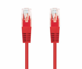 Kabel C-TECH patchcord Cat5e, UTP, červený, 2m