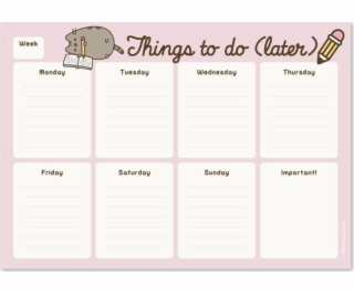 Pusheen Pusheen - Planner tygodniowy na biurko uniwersalny