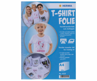 Herma T-Shirt Folie A4 für helle + weiße Textilien 20 Bla...