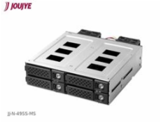 Jou Jye Backplane SATA3/SAS3 4x 2,5 HDD do 5,25  RoHS, 2x fan, 1x minisasHD (SFF-8643), SATA power