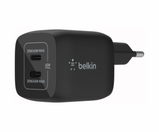 Belkin Netzladegerät 2xUSB-C 45W PD 3.0, PPS, schwarz  WC...