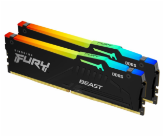 KINGSTON FURY Beast Black RGB XMP 64GB DDR5 6000MHz CL40 ...