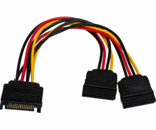 Akyga SATA 15-pin - SATA 15-pin x2, 0.15m, Wielokolorowy ...