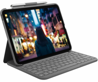 Slim Folio Keyboard Case pre iPad 10th Generation UK Grey