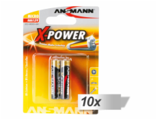 10x2 Ansmann alkalicky Micro AAA LR 03 X-Power