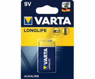 10x1 Varta Longlife Extra 9V Block 6 LR 61   baleni v kar...