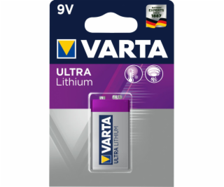 10x1 Varta Ultra Lithium 9V-Block 6 LR 61 bal. v kartonu