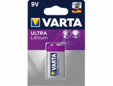 10x1 Varta Ultra Lithium 9V-Block 6 LR 61 bal. v kartonu