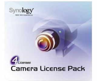 Licencia Synology Camera License Pack 4 pre sieťové kamer...