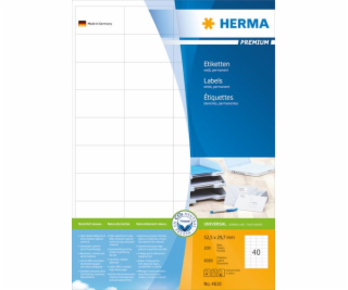 Herma Premium etikety A4, biele, matný papier, 8000 ks (4...