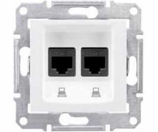 Schneider Electric Sedna Socket white double comp RJ45 ca...