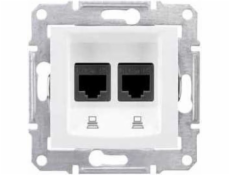 Schneider Electric Sedna Socket white double comp RJ45 cat.5e screen (SDN4600121)