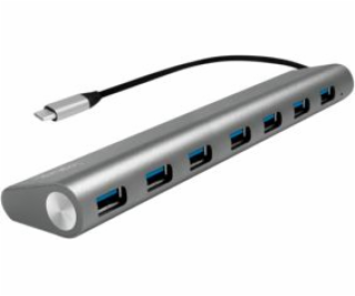 USB HUB LogiLink USB-C 3.1, 7 portov, hliníkové púzdro