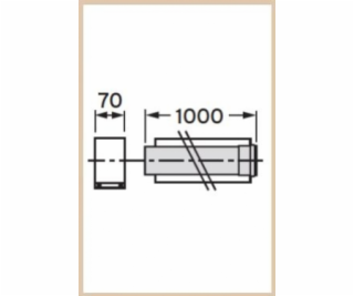 Vaillant Predlžovacia rúrka DN80/125 1m 303203