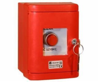 Spamel SP22 FIRE TLAČIDLO IP55 červené (SP22-WC-11/OBC)