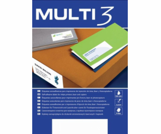 Multi 3 Universal Labels Multi 3, 99,1x139mm, zaoblené, b...