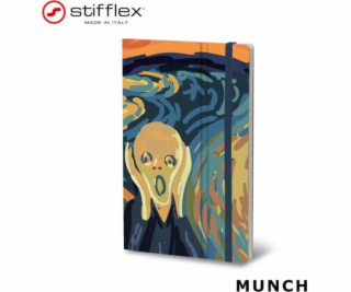 Stifflex Notatnik STIFFLEX, 13x21cm, 192 strony, Munch