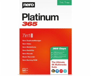 Nero Nero Platinum 365 - softvér (ročná licencia)