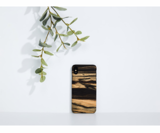 MAN&WOOD SmartPhone case iPhone XS Max biely ebony black