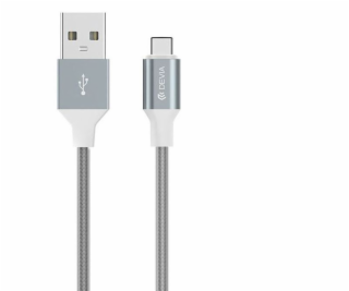 Devia Pheez Series Cable for Micro USB (5V 2.4A, 1M) grey