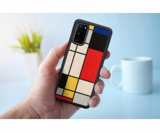 MAN&WOOD case for Galaxy S20 mondrian wood black