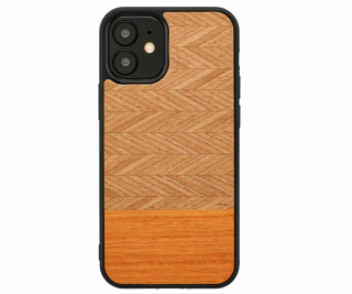 MAN&WOOD case for iPhone 12 mini herringbone arancia black