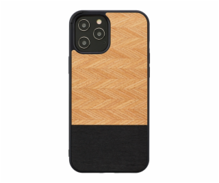 MAN&WOOD case for iPhone 12/12 Pre herringbone nero black