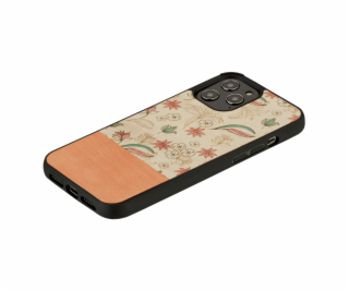 MAN&WOOD case for iPhone 12/12 Pre pink flower black