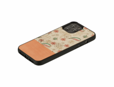 MAN&WOOD case for iPhone 12/12 Pre pink flower black