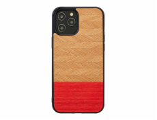 MAN&WOOD case for iPhone 12 Pro Max herringbone azalea black