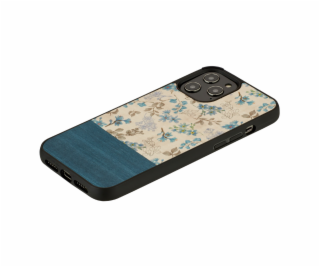 MAN&WOOD case for iPhone 12 Pro Max blue flower black